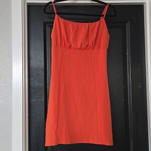 Rolla Coster Orange Spaghetti Strap Mini Dress Size Large